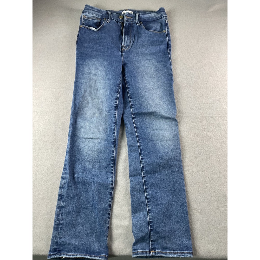 Good American Always Fits Good Legs Straight Jeans Indigo Blue 6-12 G LAF478T